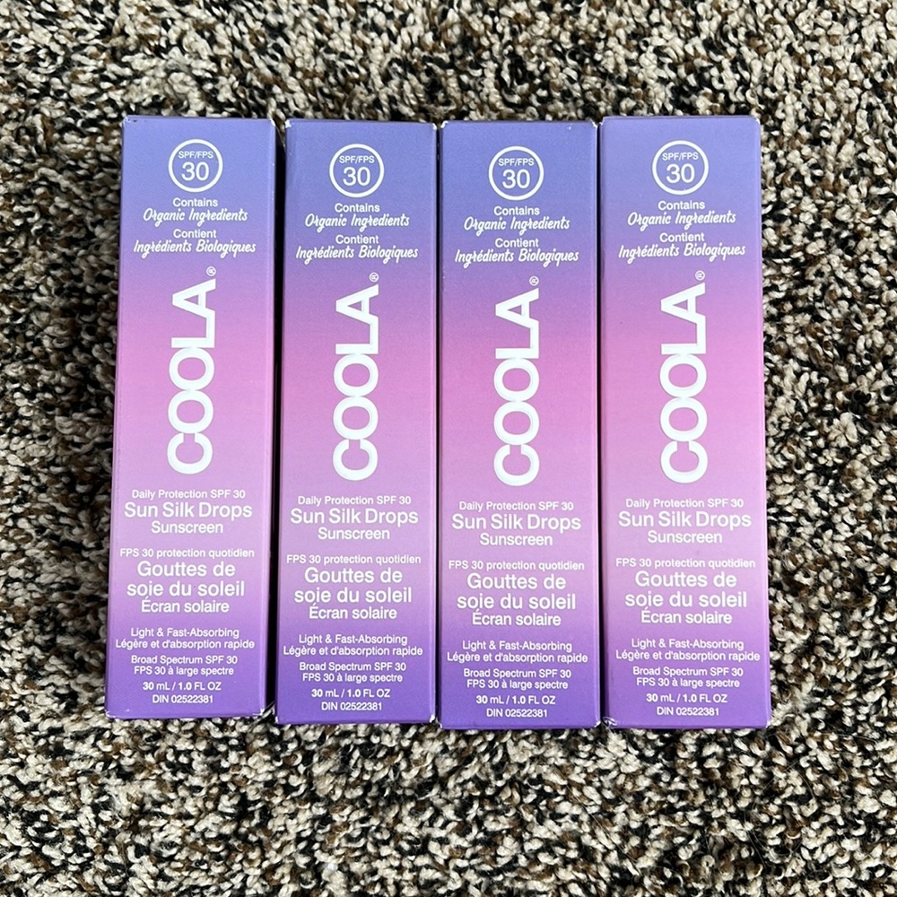 4 Coola Sun Silk Drops Sunscreen, NWT